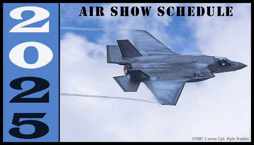 USMC F-35B Demonstration Team schedule graphic