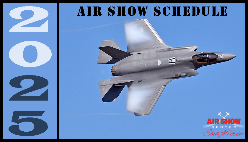 USAF F-35A Lightning II Demonstration Team schedule graphic