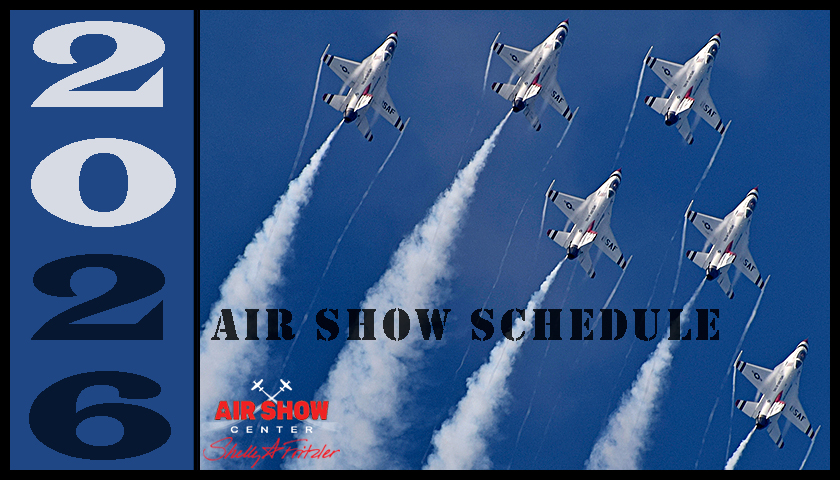 USAF Thunderbirds schedule graphic