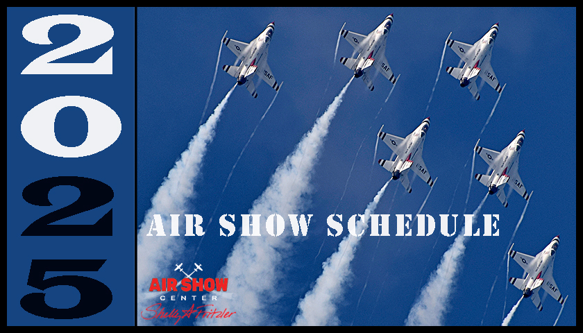 USAF Thunderbirds schedule graphic